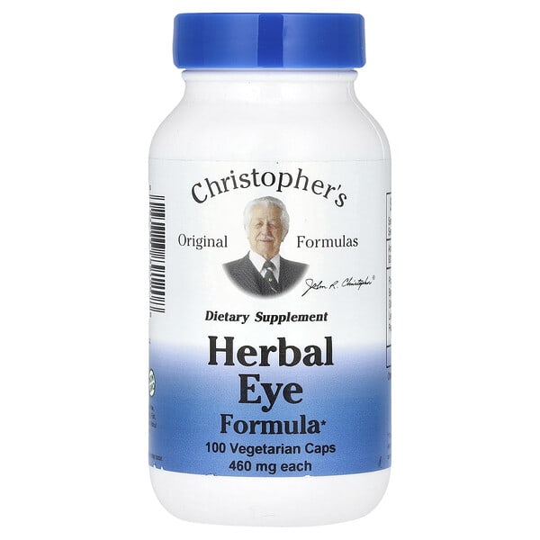 cro89120_v_35.jpg травяная формула для зрения, 100 вегетарианских капсул — Christopher's Original Formulas