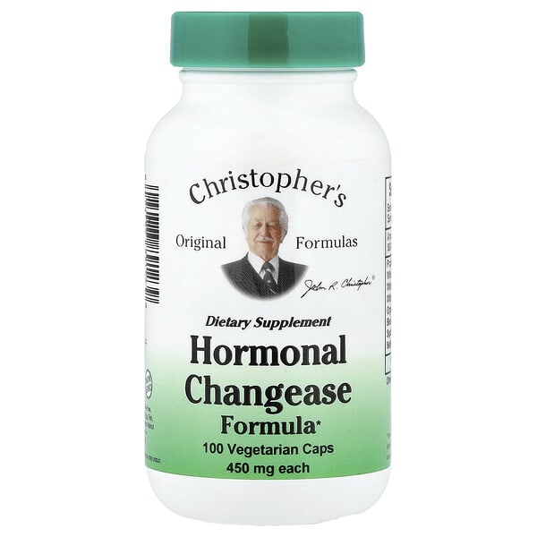 cro89123_v_61.jpg Hormonal Changease Formula, 100 вегетарианских капсул — Christopher's Original Formulas