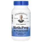 Birth-Prep, смесь для шестинедельной поддержки, 100 вегетарианских капсул — Christopher's Original Formulas