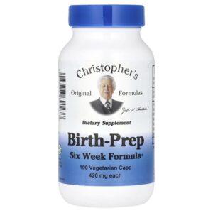 Birth-Prep, смесь для шестинедельной поддержки, 100 вегетарианских капсул — Christopher's Original Formulas