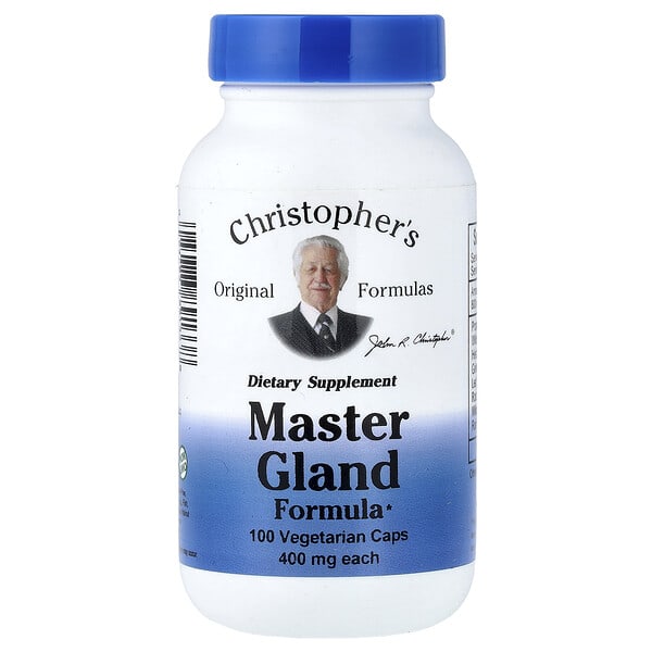 cro89133_v_44.jpg Master Gland Formula, 100 вегетарианских капсул — Christopher's Original Formulas