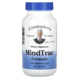 MindTrac Formula, 440 мг, 100 вегетарианских капсул — Christopher's Original Formulas