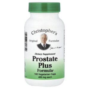 Prostate Plus Formula, 100 вегетарианских капсул — Christopher's Original Formulas