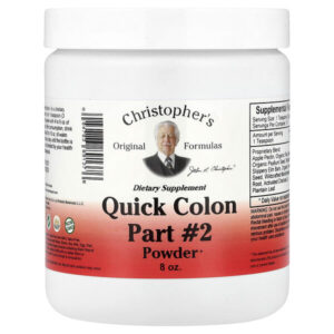 Quick Colon, средство для здоровья кишечника, порошок, этап 2, 240 мл — Christopher's Original Formulas