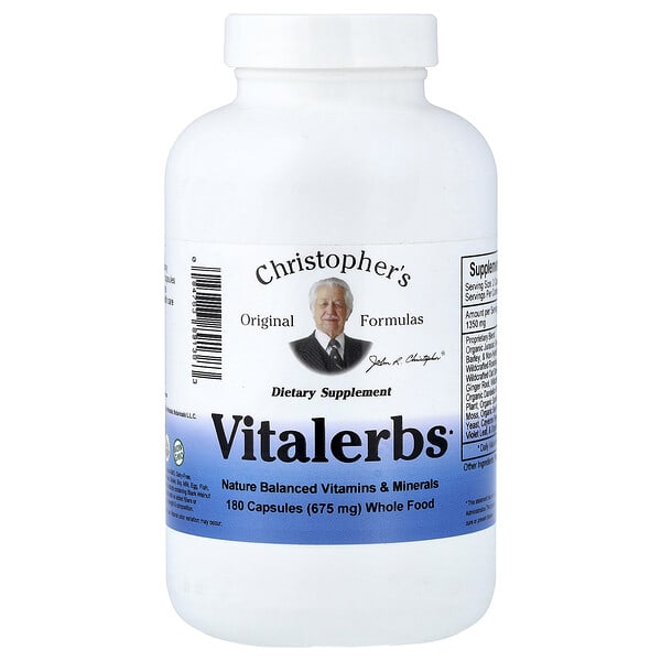 cro89138_v_37.jpg Vitalerbs, 180 капсул — Christopher's Original Formulas