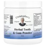 порошок для зубов и дёсен на основе трав, 56,7 г (2 унции) — Christopher's Original Formulas