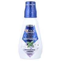 3D White Brilliance Fresh, отбеливающий ополаскиватель для рта, без спирта, яркая мята, 500 мл (16,9 жидк. унции) — Crest
