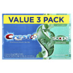 Complete Plus™, Scope® + Whitening, зубная паста с фтором, мятная свежесть в полоску, 3 пакетика по 153 г (5,4 унции) — Crest — изображение 2