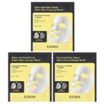 Advanced Snail Mucin Glass Glow Hydrogel Beauty Mask, 3 шт., 34 г (1,19 унции) — CosRx