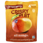 Crispy Green, хрустящие фрукты, манго, 4 пакетика по 18 г (0,63 унции)