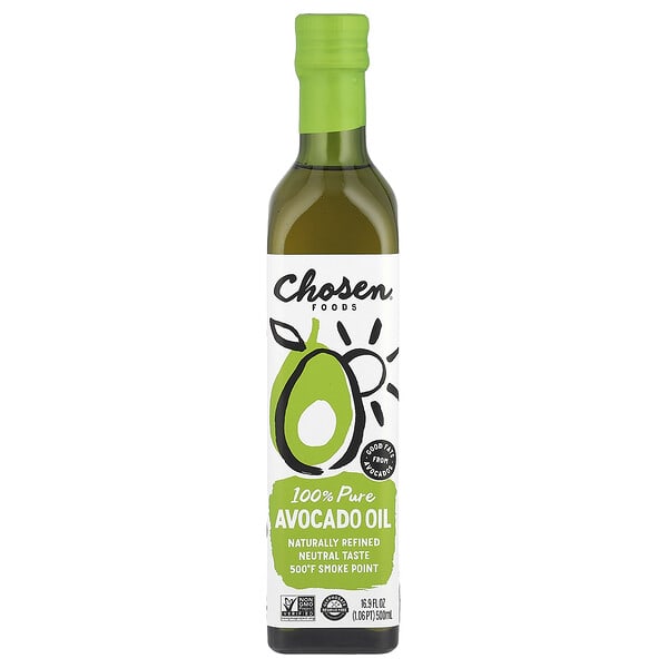 csf70108_v_28.jpg 100% чистое масло авокадо, 500 мл (16,9 жидк. унц.) — Chosen Foods
