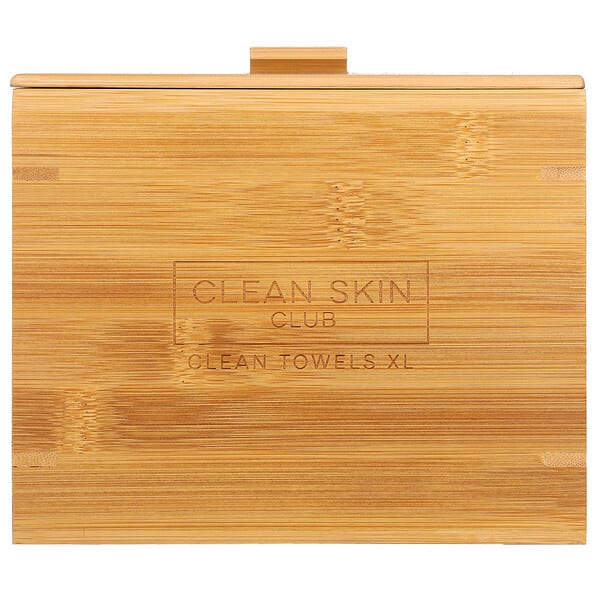 csk50959_v_27.jpg Luxe Bamboo Box, чистые полотенца, размер XL, контейнер с крышкой, 50 шт. — Clean Skin Club
