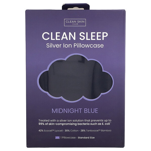 csk50968_v_9.jpg Clean Sleep, наволочка с ионами серебра, темно-синий, 1 шт. — Clean Skin Club