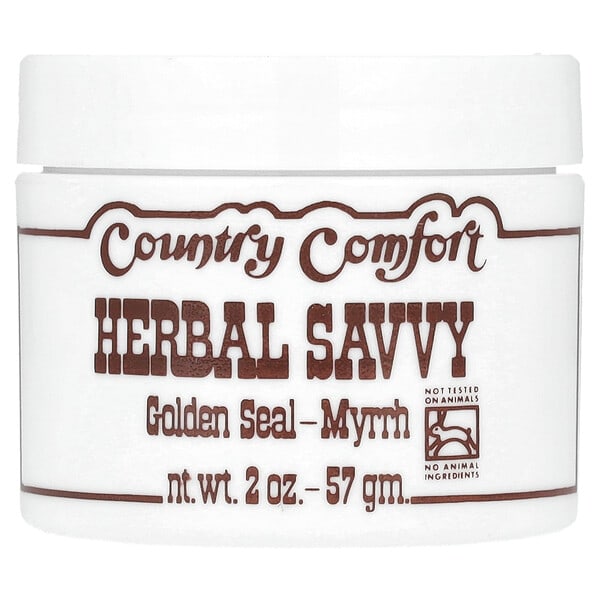 ctc00114_v_35.jpg Country Comfort, Herbal Savvy, Golden Seal-Myrrh, мазь на основе гидрастиса и мирры, 57 г (2 унции)