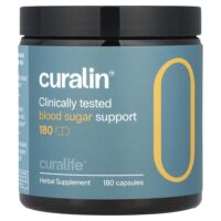 CuraLife, Curalin™ Blood Sugar Support, 180 капсул