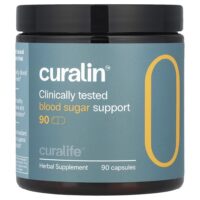 CuraLife, CuraLin улучшенная поддержка уровня глюкозы, 90 капсул