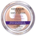 Olay Simply Ageless, тональная основа, SPF 28, кремовый бежевый 250, 12 г (0,4 унции) — Covergirl