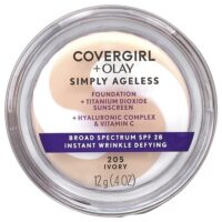 Olay Simply Ageless, тональный крем, SPF 28, оттенок 205 слоновая кость, 12 г (0,4 унции) — Covergirl