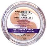 Olay Simply Ageless, тональный крем, SPF 28, оттенок 215, натуральная слоновая кость, 12 г (0,4 унции) — Covergirl