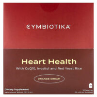 Heart Health, апельсиновый крем, 30 пакетиков по 10 мл (0,3 жидк. Унции) — Cymbiotika