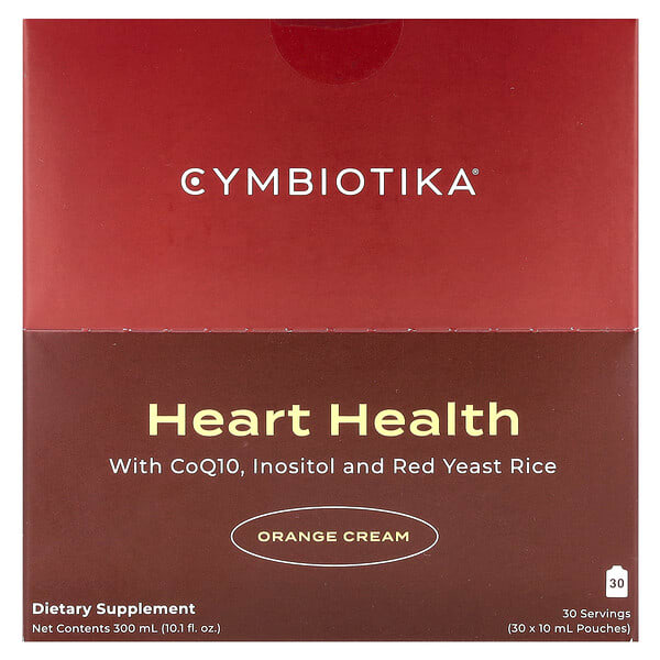 cym14620_v_17.jpg Heart Health, апельсиновый крем, 30 пакетиков по 10 мл (0,3 жидк. Унции) — Cymbiotika