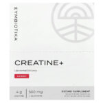 Creatine +, малина, 20 пакетиков (30 мл) — Cymbiotika