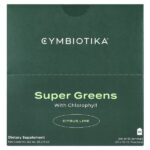 Super Greens, с хлорофиллом, цитрусовым и лаймом, 30 пакетиков (15 мл) каждый — Cymbiotika