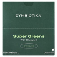 Super Greens, с хлорофиллом, цитрусовым и лаймом, 30 пакетиков (15 мл) каждый — Cymbiotika