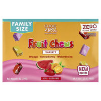 Фруктовые жевательные таблетки, разнообразные, 64 шт., 224 г (8 унций) — ChocZero