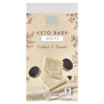 Keto Bark, белый шоколад, печенье и сливки, 8 батончиков, 90 г (3,2 унции) — ChocZero