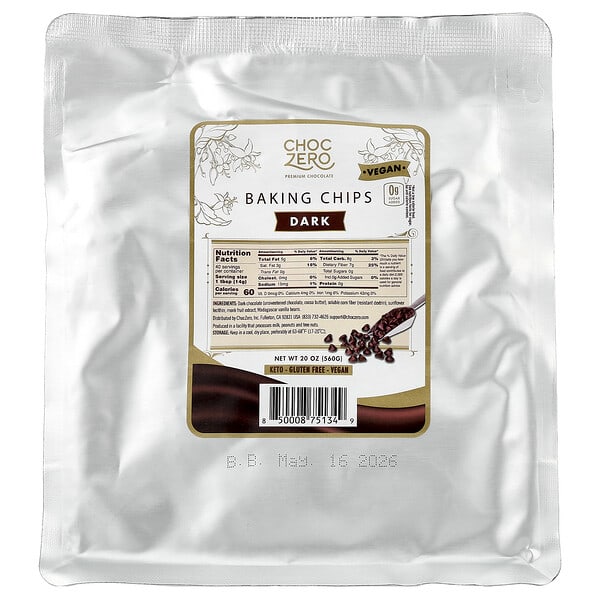 czo75134_v_32.jpg чипсы для выпечки, темные, 560 г (20 унций) — ChocZero