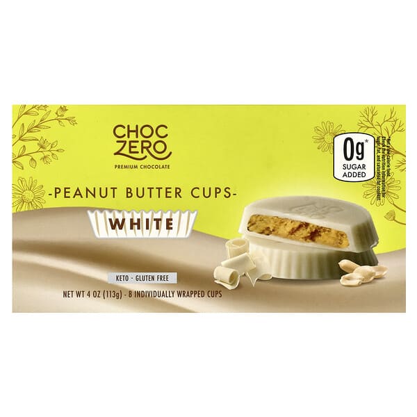 czo75151_v_21.jpg Белый шоколад с арахисовой пастой, 8 чашек, 113 г (4 унции) — ChocZero