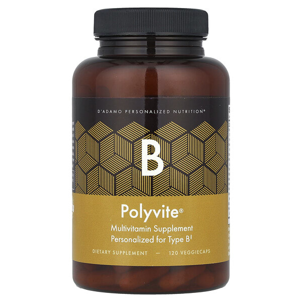 dad00020_v_13.jpg Polyvite® B, мультивитаминная добавка, 120 вегетарианских капсул — D'adamo