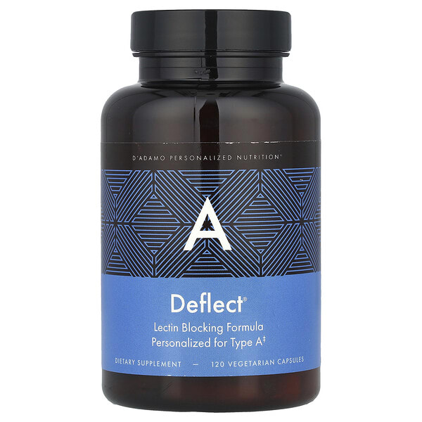 dad00048_v_13.jpg Deflect® A, формула для блокирования лектинов, 120 вегетарианских капсул — D'adamo