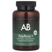 Polyflora® + AB, многофункциональная формула с пробиотиками, 120 растительных капсул — D'adamo