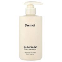 All Day Glow, очищающее молочко-крем, 300 мл (10,14 жидк. унции) — De:maf
