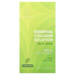 Essential Collagen Solution, желейные стики с коллагеном, зеленый виноград, 10 стиков по 20 г (0,7 унции) — Everydaze