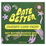 финики, хрустящие из кешью и лайма, 60 г (2,4 унции) — Date Better Snacks