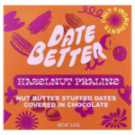 финики, пралине с фундуком, 60 г (2,4 унции) — Date Better Snacks