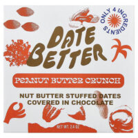 финики, хрустящая арахисовая паста, 60 г (2,4 унции) — Date Better Snacks