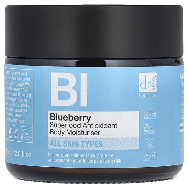 dbn92006_v_46.jpg Антиоксидантное увлажняющее средство для тела Blueberry Superfood, для всех типов кожи, 60 мл (2 жидк. Унции) — Dr. Botanicals