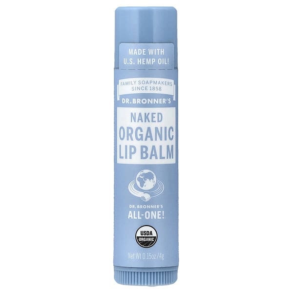 dbr92004_v_19.jpg Органический бальзам для губ, Naked, 4 г (0,15 унции) — Dr. Bronner's