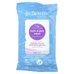 Салфетки для зубов и десен, с виноградом, 30 салфеток — Dr. Brown's