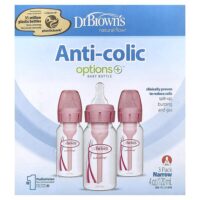 Natural Flow®, Anti-colic Options+™, бутылочка для детей от 0 месяцев, 3 шт. по 120 мл (4 унции) — Dr. Brown's