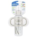 Бутылочка с носиком Sippy, для детей старше 6 месяцев, серая, 250 мл (8 унций) — Dr. Brown's
