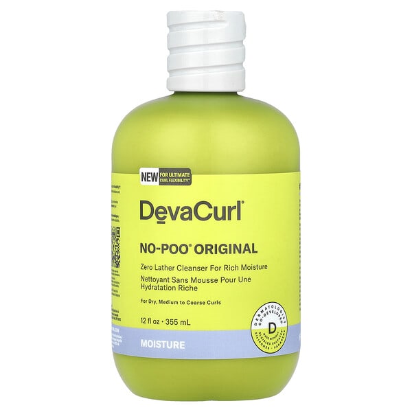 dcr02642_v_24.jpg No-Poo® Original, очищающее средство без пены, для сухих, средних и жестких локонов, 355 мл (12 жидк. Унций) — DevaCurl