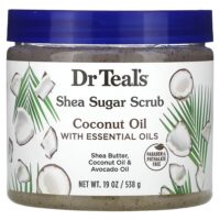 сахарный скраб ши, кокосовое масло и эфирные масла, 538 г (19 унций) — Dr. Teal's