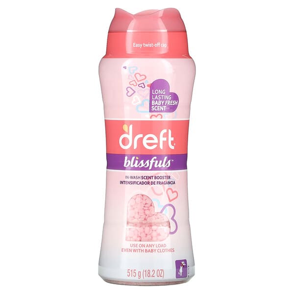 def08501_v_8.jpg Dreft, Blissfuls, средство для усиления аромата во время стирки, 515 г (18,2 унции)