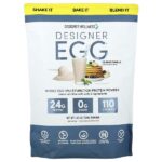 Designer Egg®, многофункциональный протеиновый порошок из цельного яйца, классическая ваниль, 704 г (1,55 фунта) — Designer Wellness