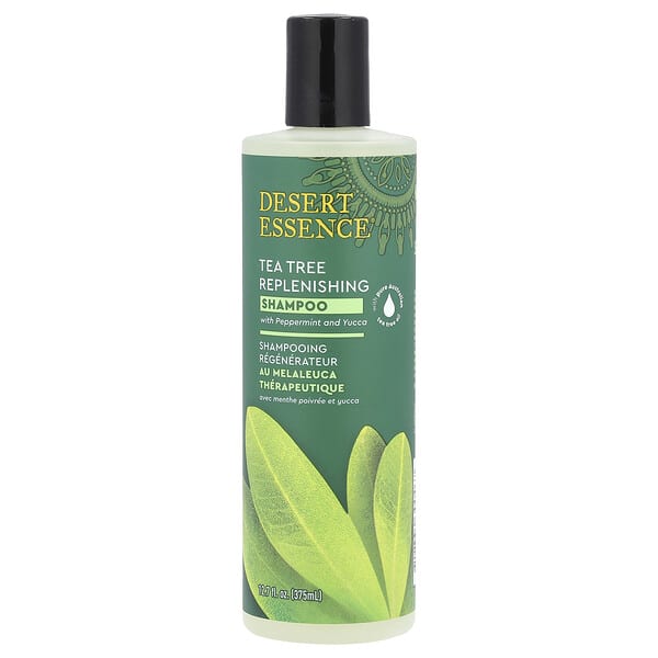 des30046_v_57.jpg Восстанавливающий шампунь Tea Tree с перечной мятой и юккой, 375 мл (12,7 жидк. унц.) — Desert Essence
